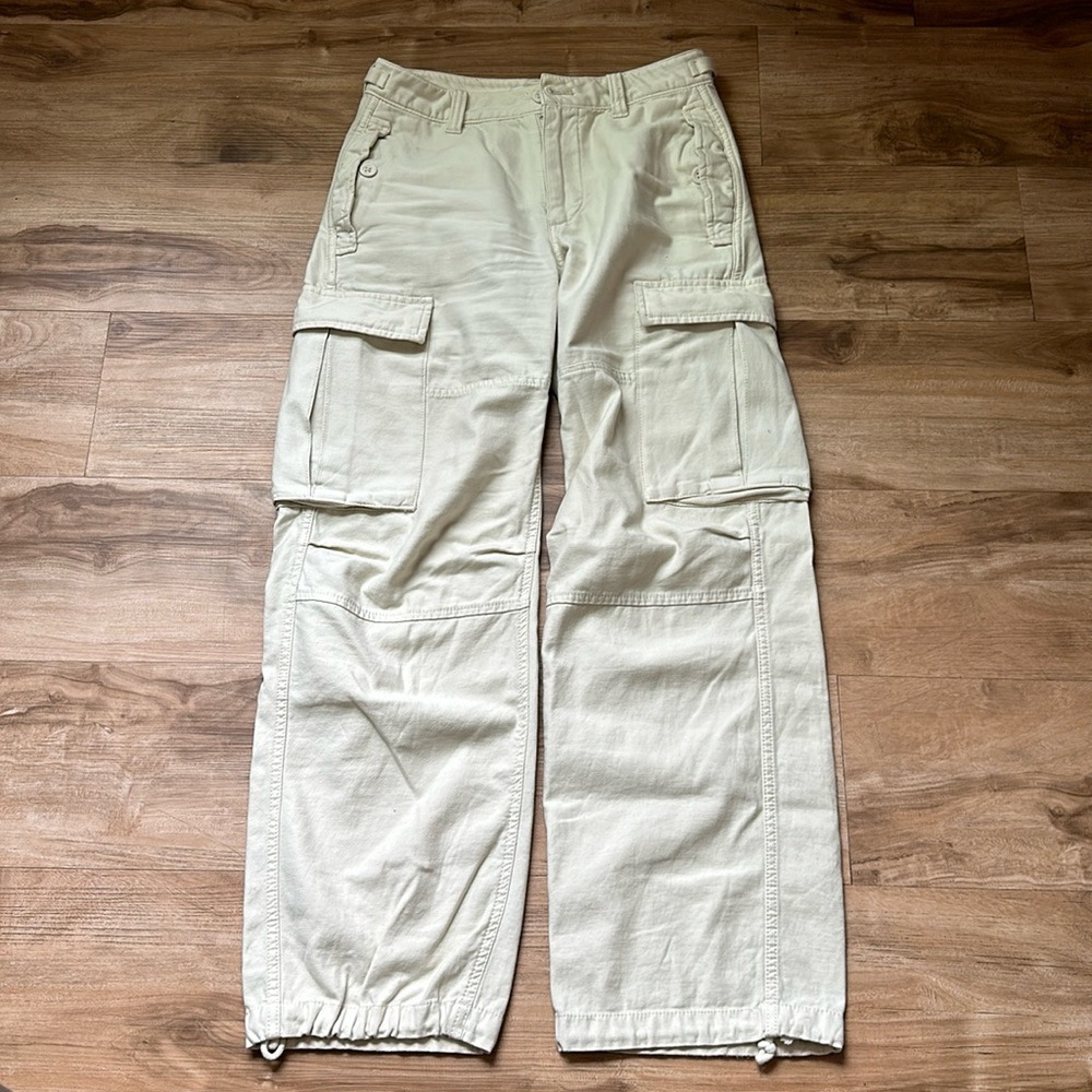 Aritzia, TNA light birch (creamy off white) cargo pants